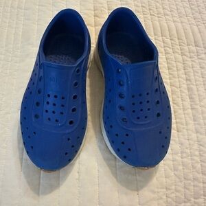Native Shoes Blue Water Shoes Slip-On Perforated Design